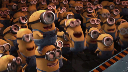 Excited, Happy, Minions, Despicable me